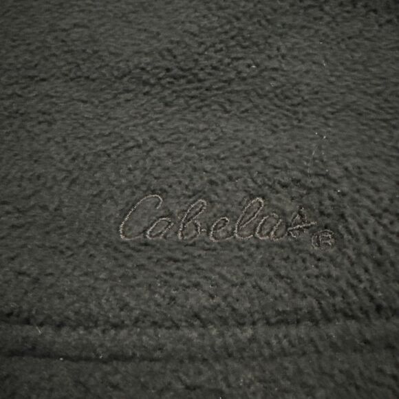 Cabela's Mens Fleece Jacket Full Zip Mock Neck Pockets Sweater Green 2XL - Picture 3 of 5